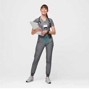 Figs NO FLAWS graphite scrub joggers